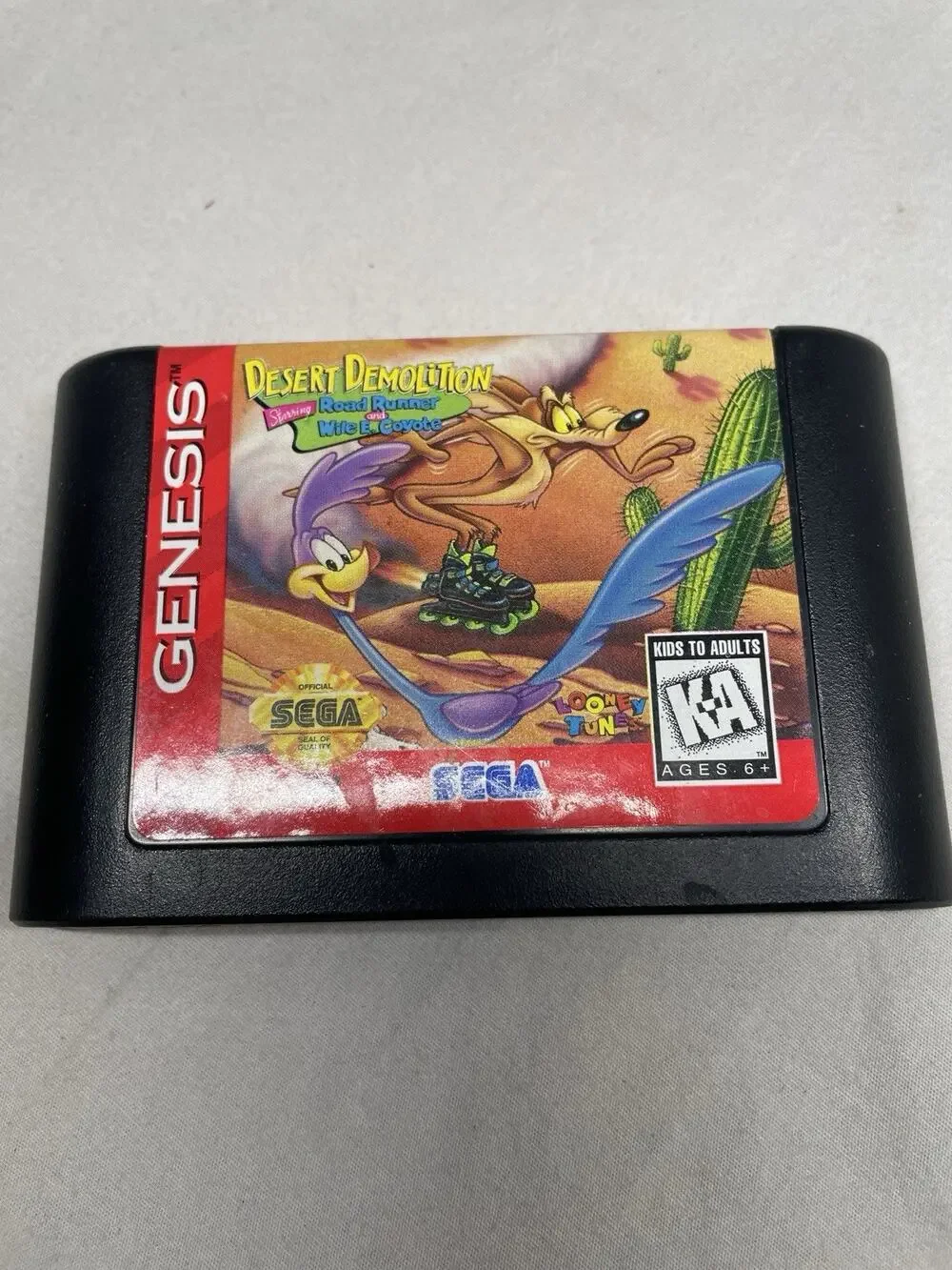 Desert Demolition Road Runner & Wile E. Coyote (Sega Genesis) Cart Only - Tested